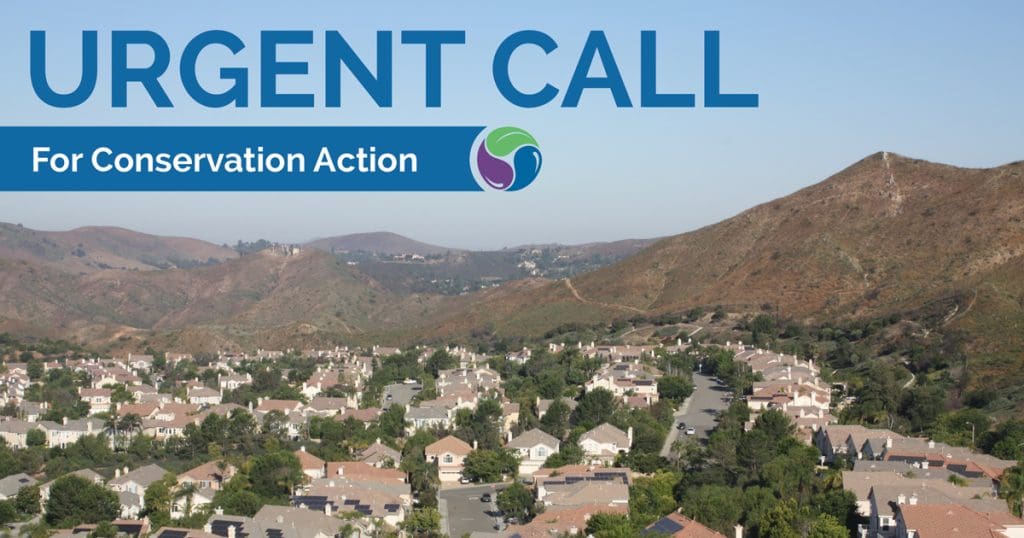 Water conservation alert from Triunfo Water & Sanitation District during drought conditions.
