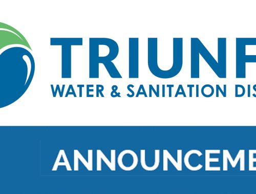Triunfo Water & Sanitation District: Announcement