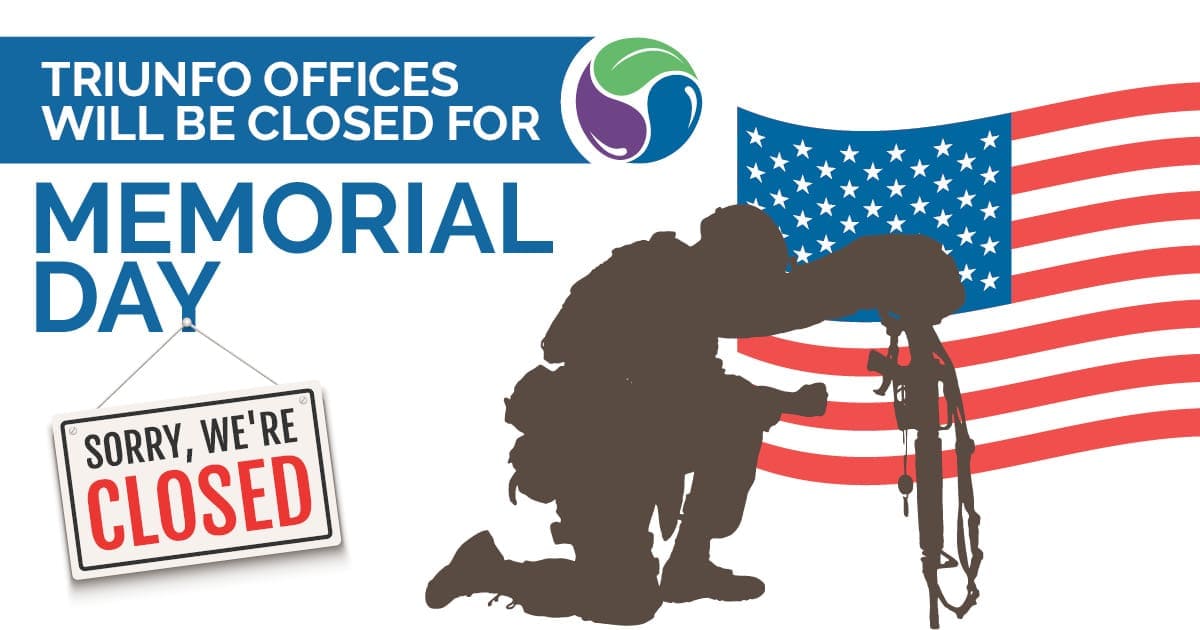 Triunfo Water & Sanitation District Memorial Day office closure announcement.