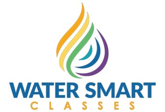 Water Smart Classes logo with colorful water droplet design and text.