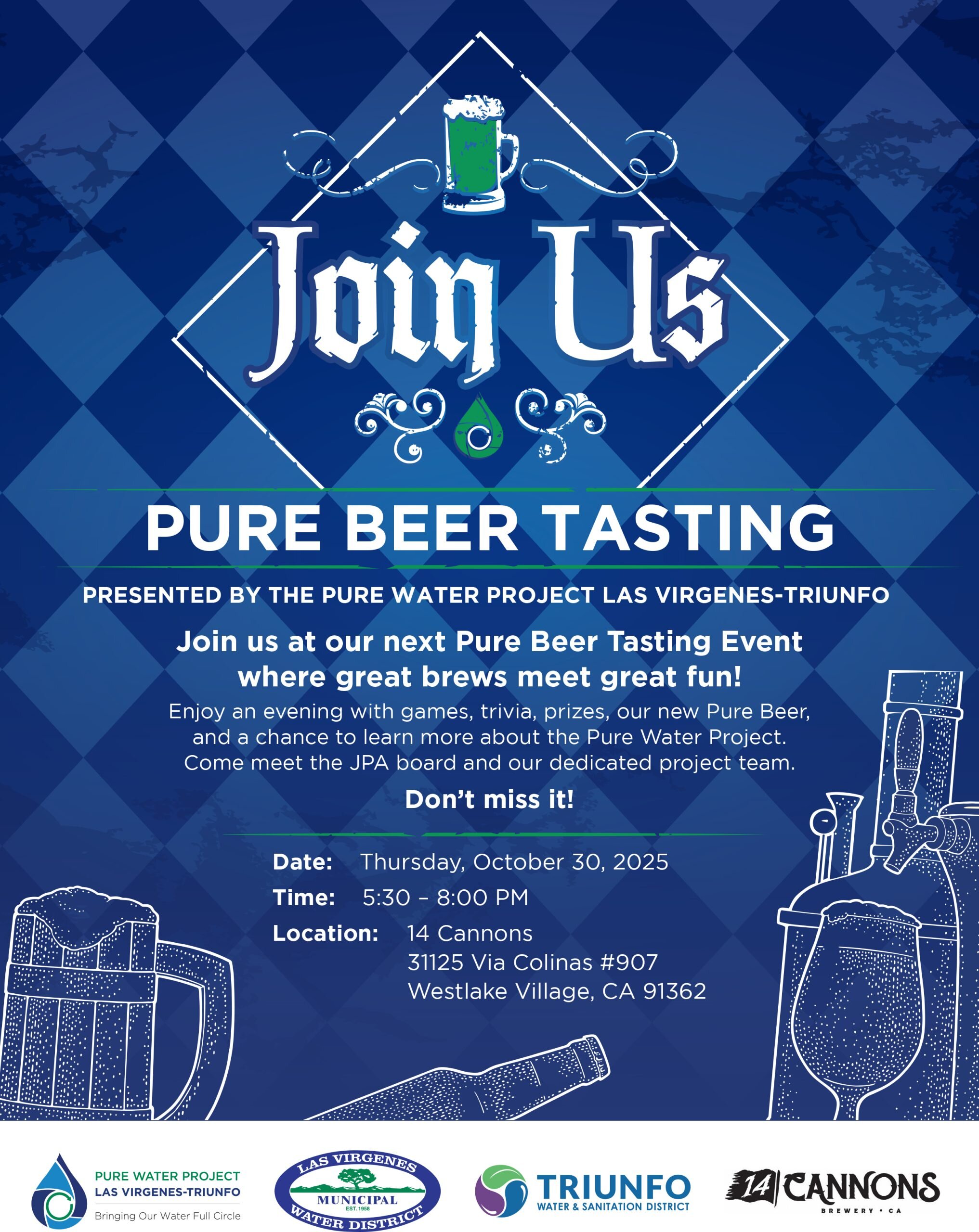 JPA Pure Beer Tasting Event 10-25-2025 - Save the Date!