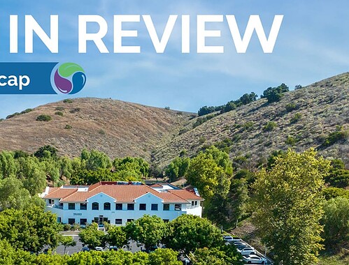Triunfo Water & Sanitation District 2025 Year in Review banner with landscape view.