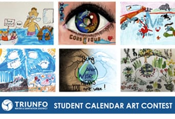 Water conservation and sanitation artwork for Triunfo Water & Sanitation District.